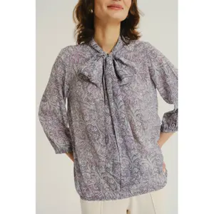 Bedruckte Bluse für Damen Greenpoint Regular January image-3