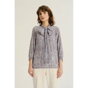 Bedruckte Bluse für Damen Greenpoint Regular January image-4