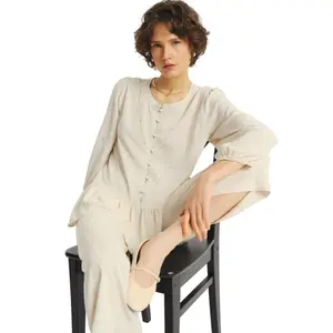 Bluse mit dekorativem Volant unten Damen Greenpoint image-0