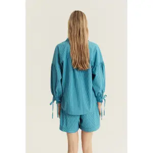 Bluse med pufærmer til kvinder Greenpoint image-2