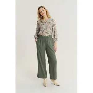Women's Elasticated Wide-Leg Trousers Greenpoint Regular March image-1