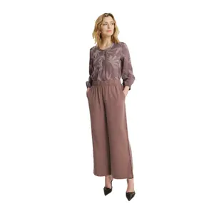 Women's Elasticated Wide-Leg Trousers Greenpoint Regular March image-1