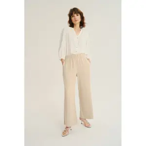 Women's Relaxed Fit Elastic Waist Trousers Greenpoint Regular March image-2