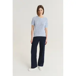 Women's short sleeve sweater Greenpoint Regular January image-1