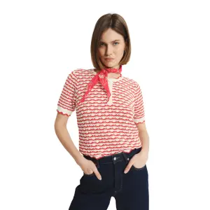Women's short sleeve sweater Greenpoint Regular January image-0