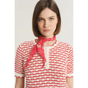 Women's short sleeve sweater Greenpoint Regular January image-4