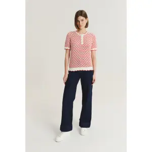 Women's short sleeve sweater Greenpoint Regular January image-1