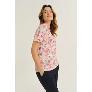Women's short sleeve sweater Greenpoint Regular January image-3