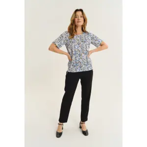 Women's short sleeve sweater Greenpoint Regular January image-1