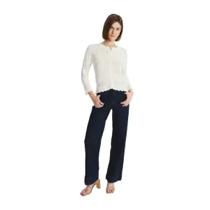Discreet Openwork Jumper Woman Greenpoint Regular March image-1