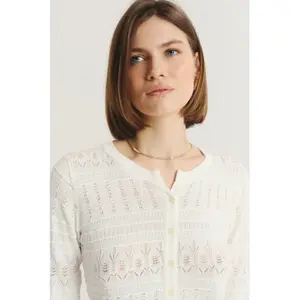 Discreet Openwork Jumper Woman Greenpoint Regular March image-3