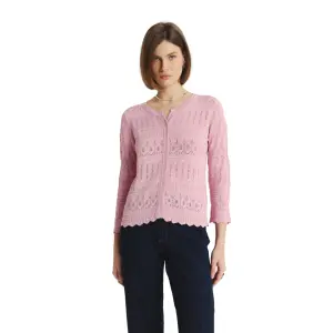 Discreet Openwork Jumper Woman Greenpoint Regular March image-0