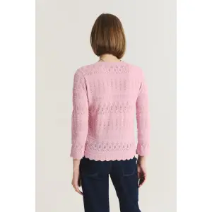 Discreet Openwork Jumper Woman Greenpoint Regular March image-2