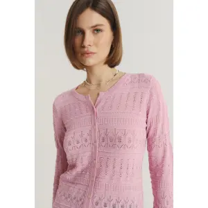 Discreet Openwork Jumper Woman Greenpoint Regular March image-3