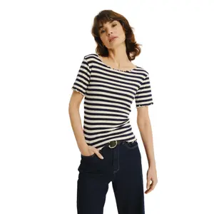 Γυναικείο T-shirt Greenpoint striped Regular - Linear Faces image-0