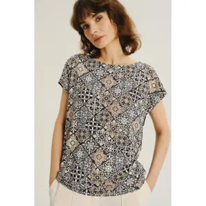 Women's Paisley Print T-Shirt Greenpoint Regular February image-1