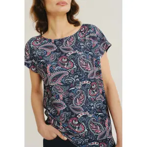 Women's Paisley Print T-Shirt Greenpoint Regular February image-3