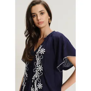 Blouse orné fleurs femme Greenpoint image-1