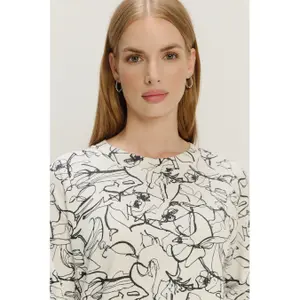 Felpa con stampa floreale donna Greenpoint image-4