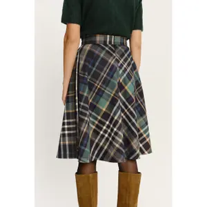 Women's Viscose Checked Skirt Greenpoint image-2