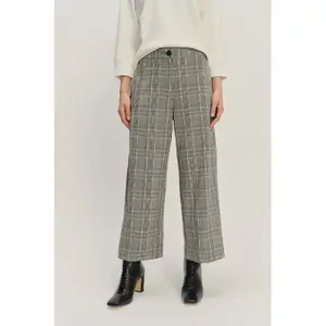 Pantaloni larghi a quadri donna Greenpoint image-2