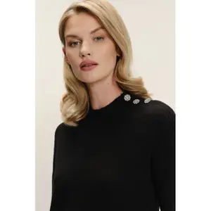 Pull Decorato con Bottoni Gioielli Donna Greenpoint image-3