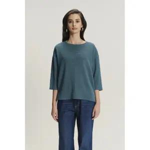 T-shirt maniche 3/4 in viscosa donna Greenpoint image-1