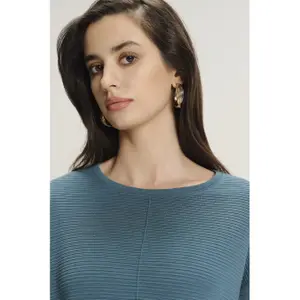 T-shirt maniche 3/4 in viscosa donna Greenpoint image-3