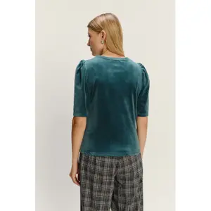 T-shirt a maniche a sbuffo donna Greenpoint image-2