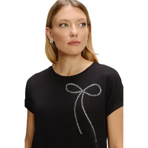 T-shirt in cotone e viscosa donna Greenpoint image-0