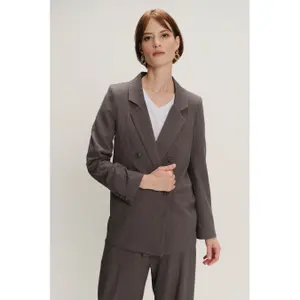 Blazer croisée élégante à fines rayures femme Greenpoint image-3