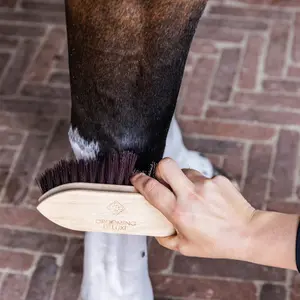 Ξύλινη βούρτσα για άλογα Grooming Deluxe Classic short image-4
