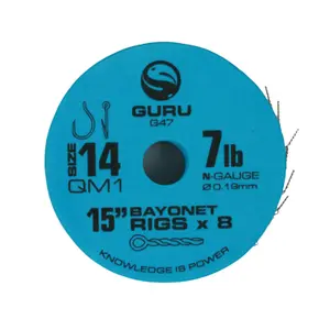 Hook Guru QM1 Bayonet Ready Rigs 15" image-0