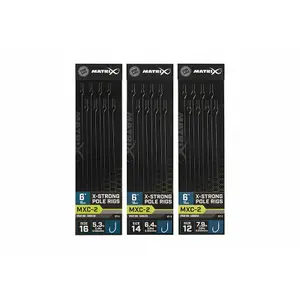 Barbless leader Matrix MXC-2 standard X-strong pole rig x8 image-0