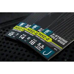 Barbless leader Matrix MXC-2 standard X-strong pole rig x8 image-2