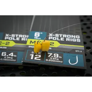 Barbless leader Matrix MXC-2 standard X-strong pole rig x8 image-4