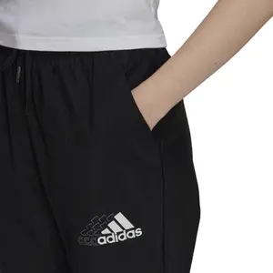 Byxor för kvinnor adidas Brand Love Repeat Logo High-Waist Woven image-4