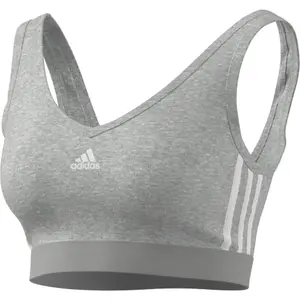 Biustonosz z wyjmowanymi wkładkami dla kobiet adidas Essentials 3-Stripes image-4