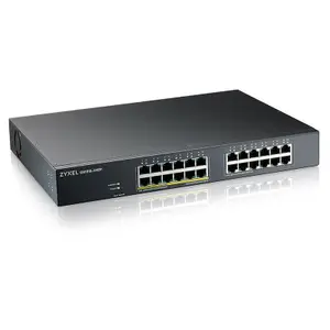 Switch rete ethernet Gigabit 24 porte di cui 12 POE Zyxel image-2
