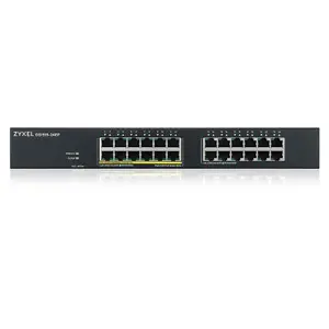Switch rete ethernet Gigabit 24 porte di cui 12 POE Zyxel image-4