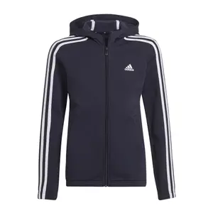 Sudadera con capucha para chicas adidas Essentials 3-Stripes Full-Zip image-0