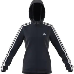 Sudadera con capucha para chicas adidas Essentials 3-Stripes Full-Zip image-3
