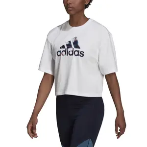 Camiseta de mujer adidas You For You Cropped Logo image-4