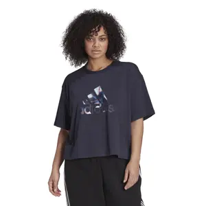 Camiseta de mujer adidas U4U Crop Logo image-2