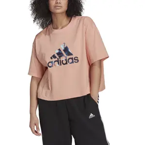 Camiseta talla grande mujer adidas U4u Crop Logo image-2
