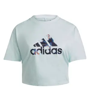 Camiseta talla grande mujer adidas U4u Crop Logo image-1