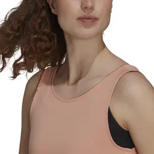 Women's tank top adidas Aeroready You For You Rib image-5