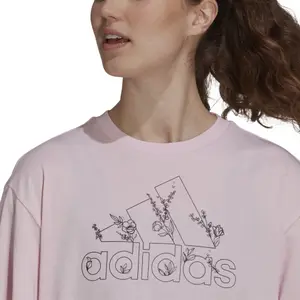 Dames-T-shirt adidas graphique Soft Floral Logo image-6