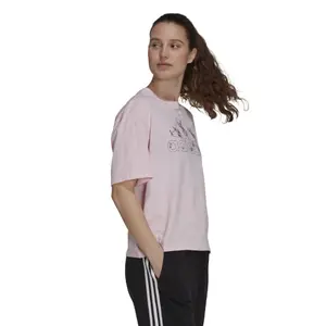 Dames-T-shirt adidas graphique Soft Floral Logo image-3