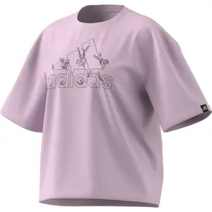 Camiseta de mujer adidas graphique Soft Floral Logo image-3